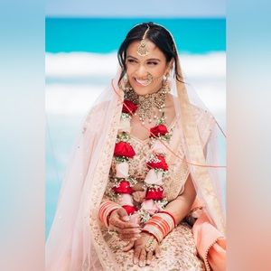 Blush and Gold Indian Bridal / Event Lehenga
